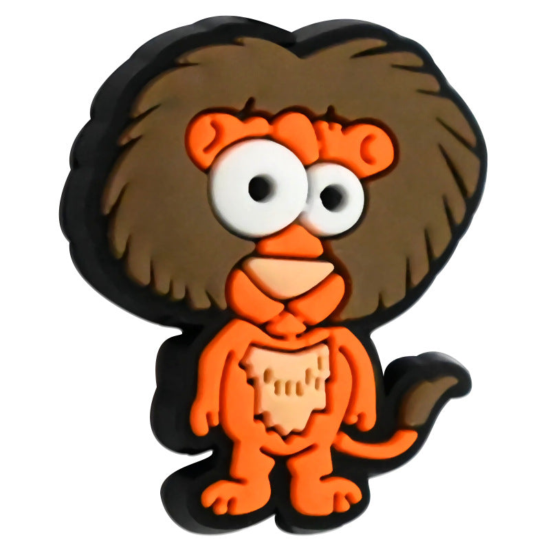 Wholesale  Random  100pcs/pack Cartoon Animal Series PVC Soft Rubber 3D Beads